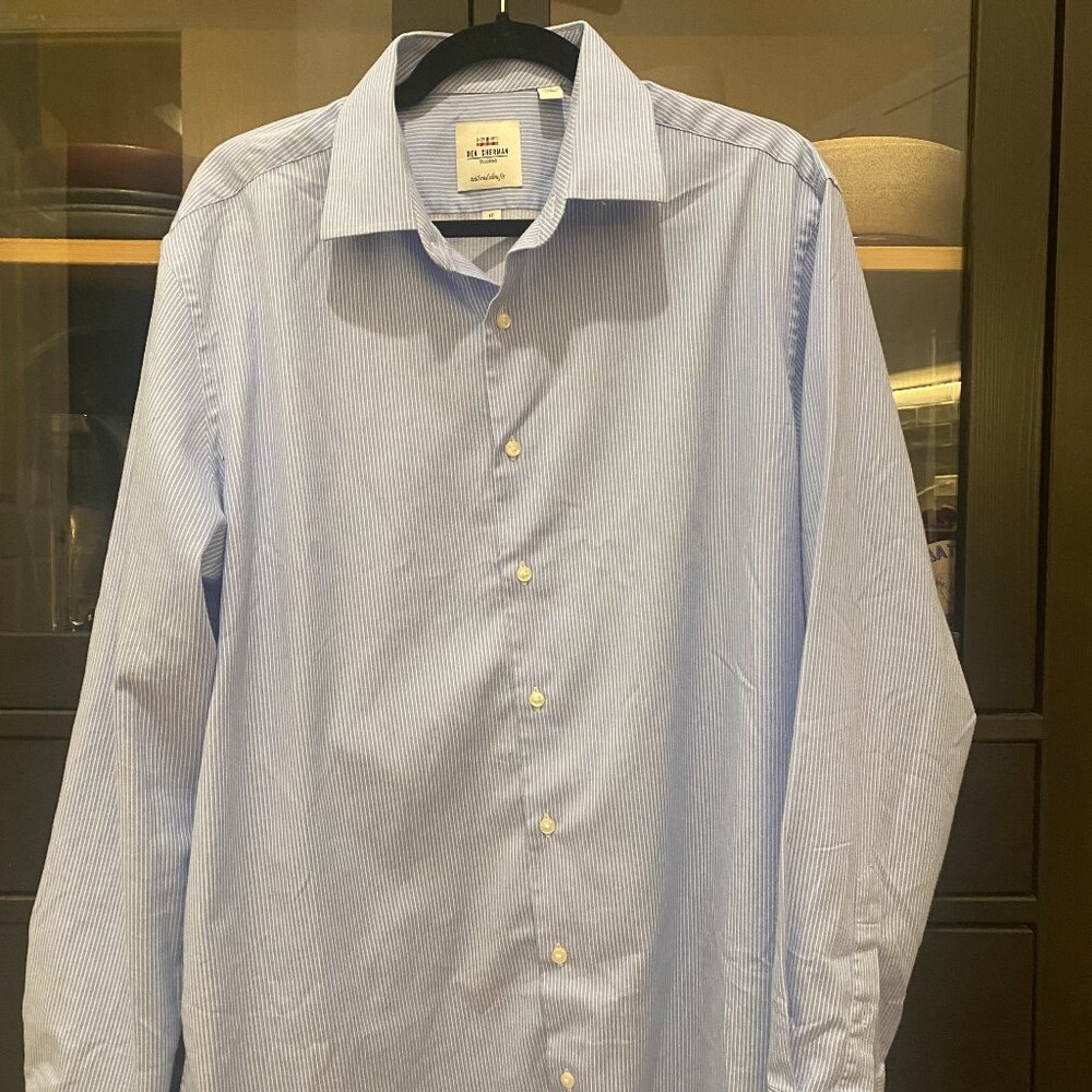 Stripe Tailored Slim Fit Dress Shirt from Ben Sherman
